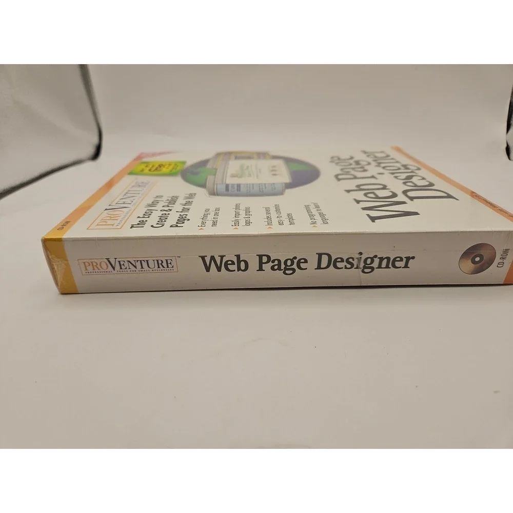 Vtg Sealed Win95 ProVenture WEB PAGE DESIGNER (CD-ROM) Software Big-Box New
